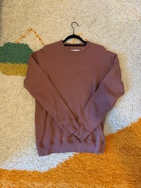 L’Homme Rouge Men's Crewneck Sweater in Dusty Pink